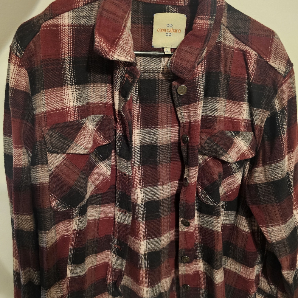 Men's Red Plaid Shirt